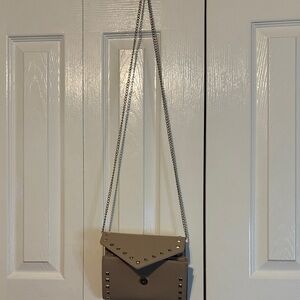 Studded Beige Crossbody Bag